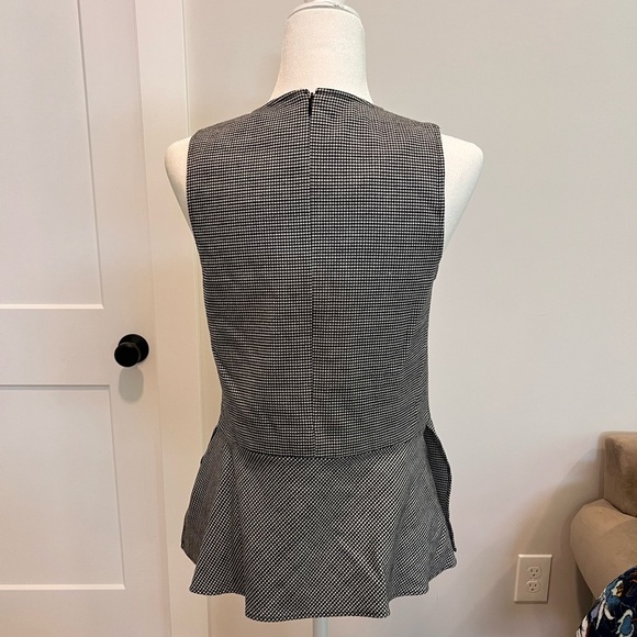Theory Black and White Checkered Tank Top - Picture 2 of 6